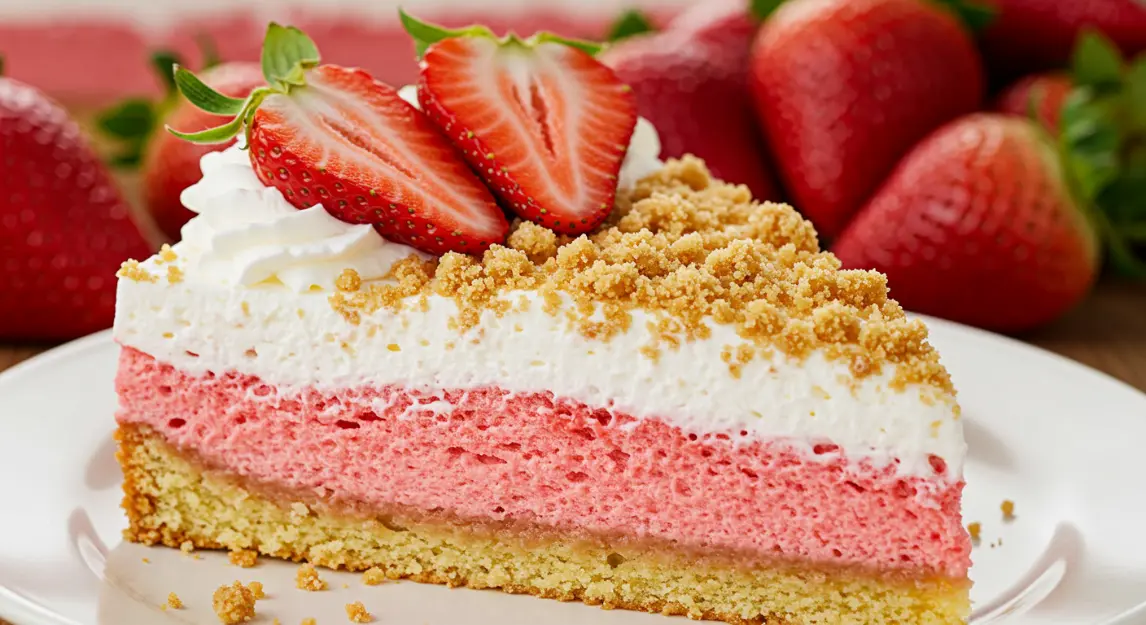 Strawberry Crunch Cake