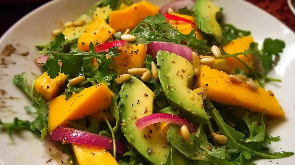 Delicious Avocado Mango Salad with vibrant colors and fresh ingredients