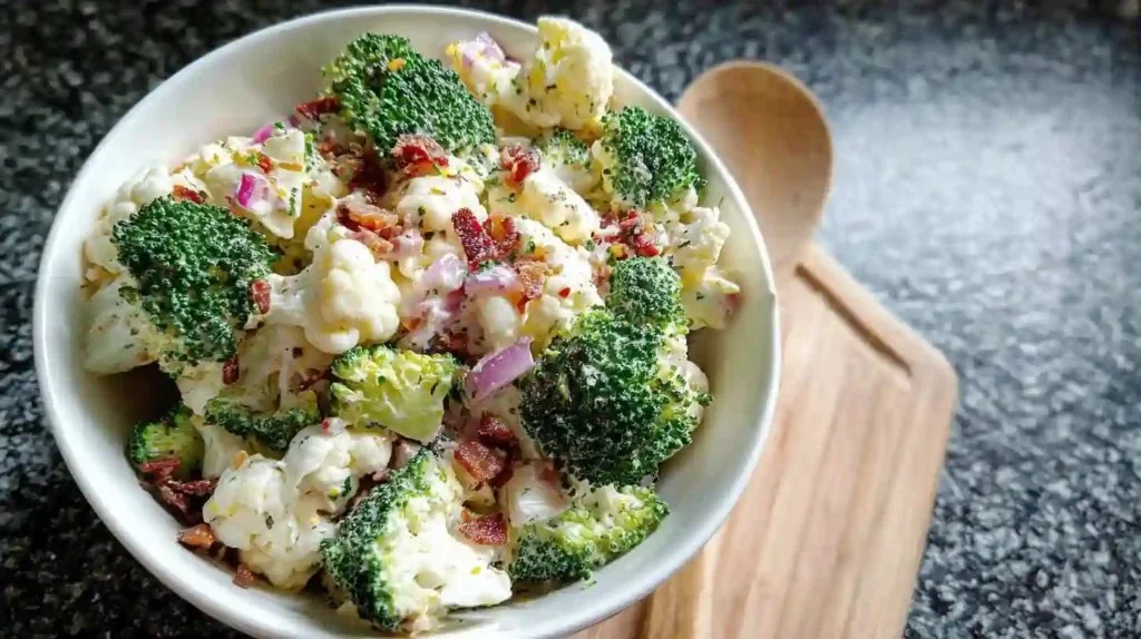 Broccoli Cauliflower Salad