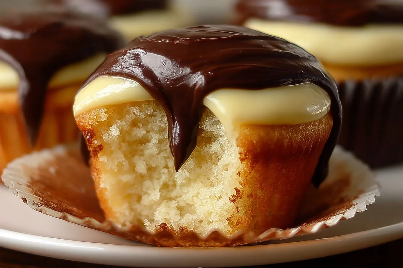 Boston Cream Cupcakes
