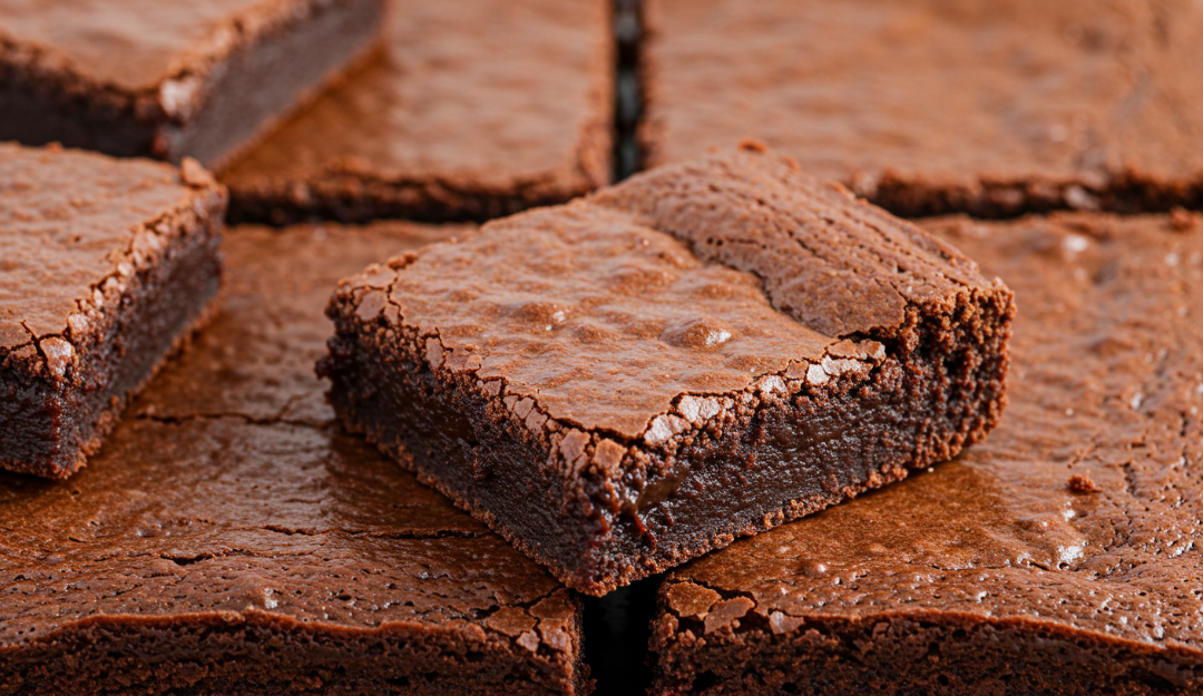 homemade brownie