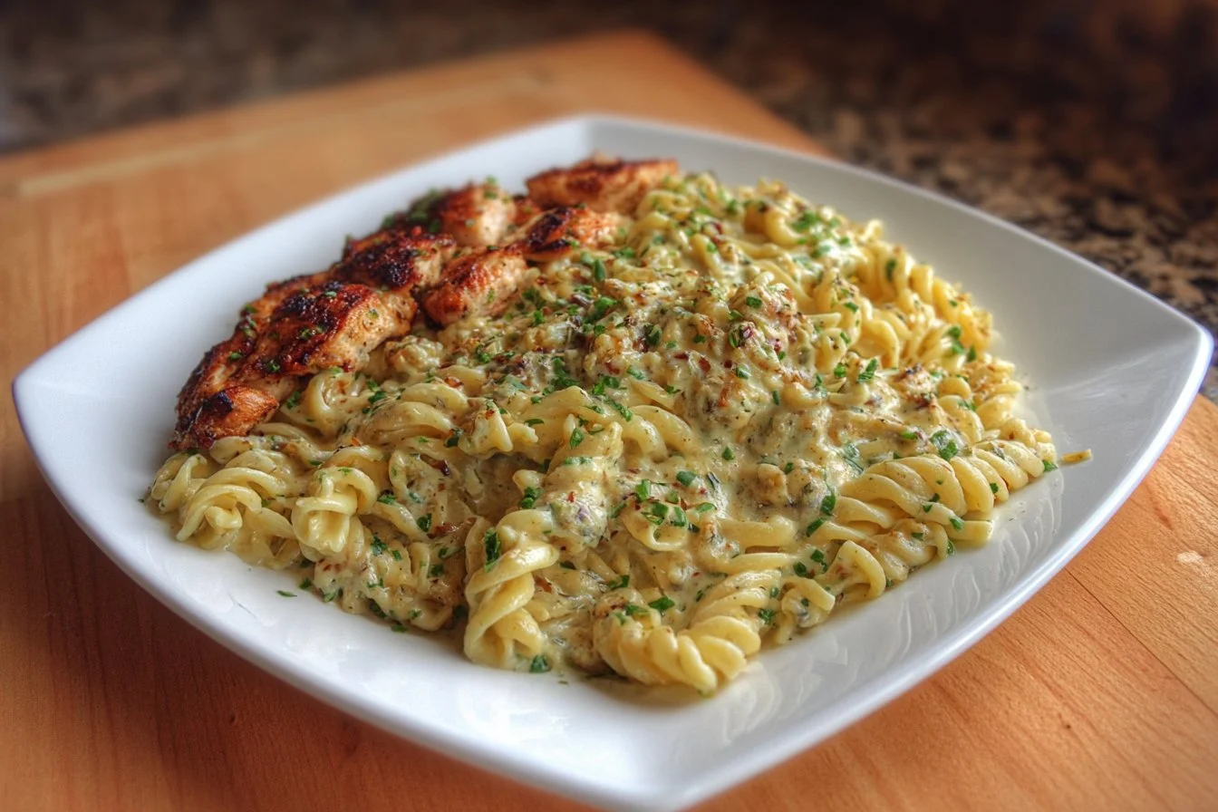 garlic parmesan chicken pasta
