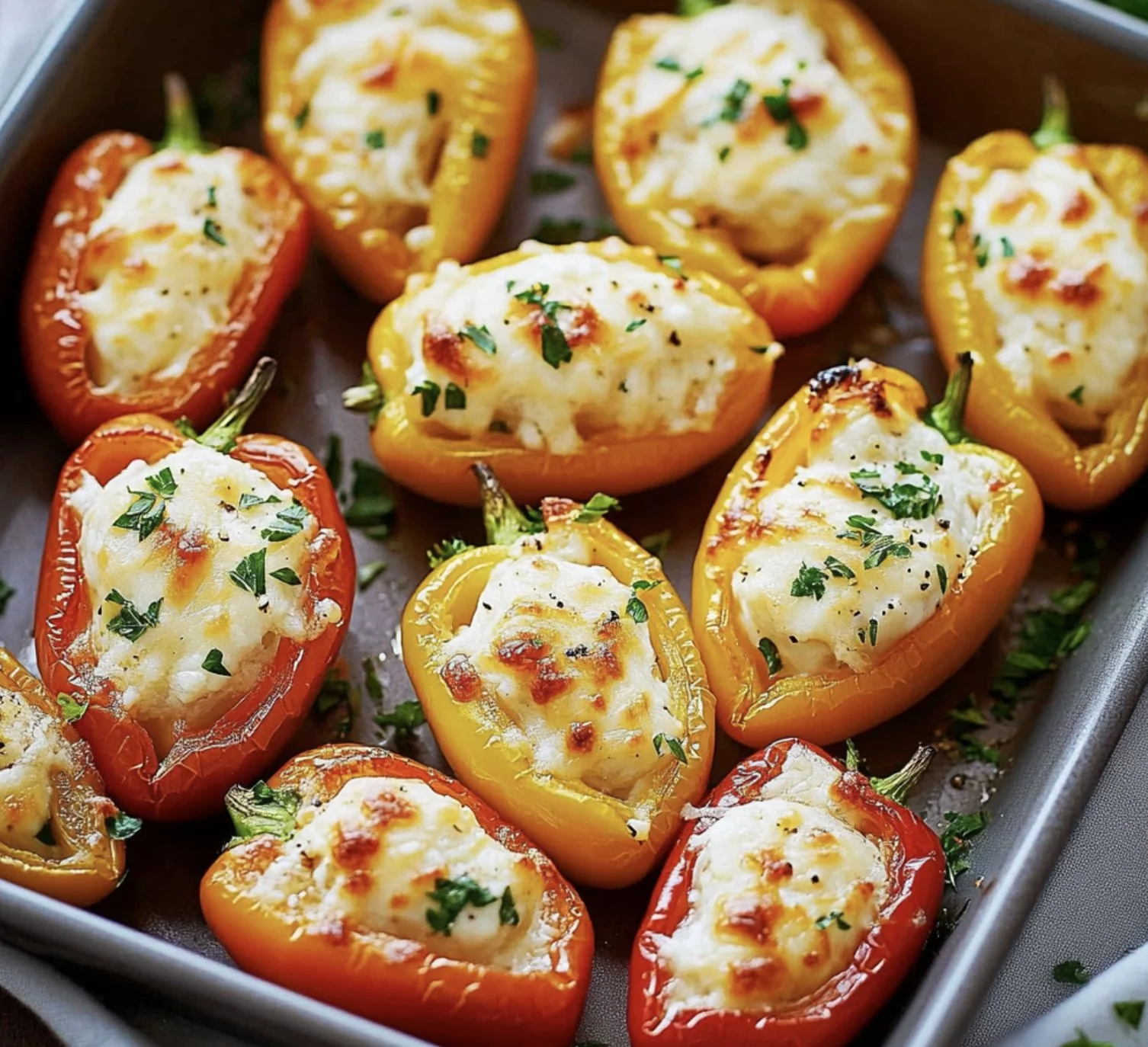 Cream Cheese Stuffed Mini Peppers