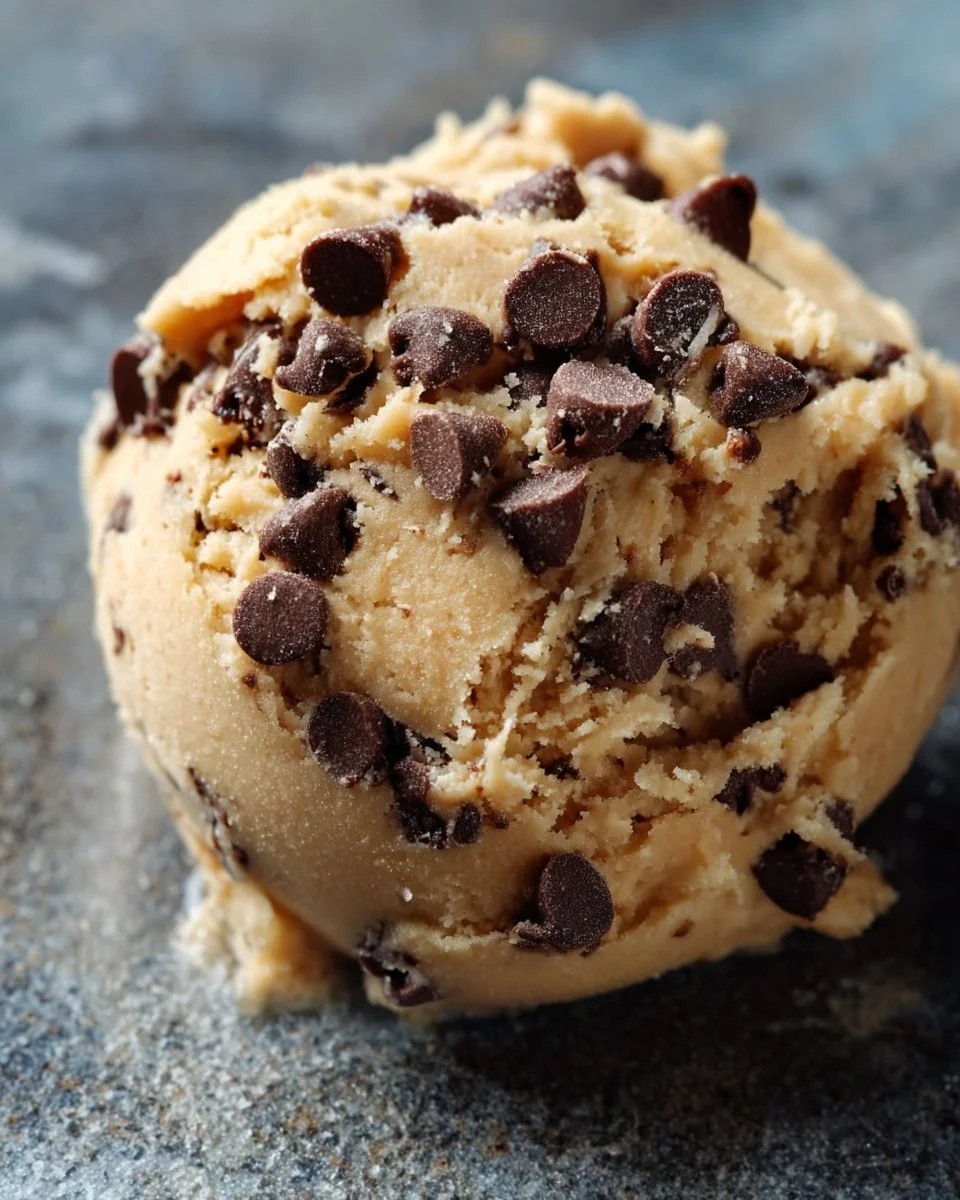 Bowl of easy Greek yogurt cookie dough high-protein snack