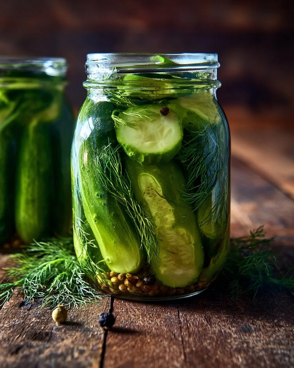 Crispy homemade dill pickles from Grillo's Pickles recipe