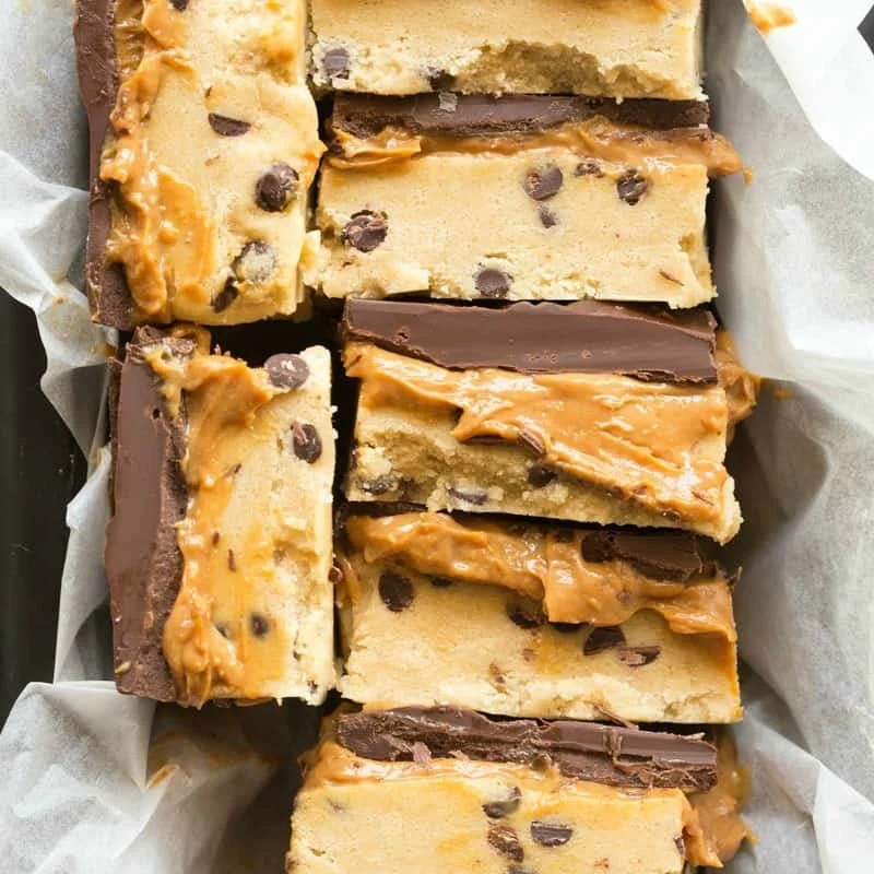 Caramel Cookie Dough Bars