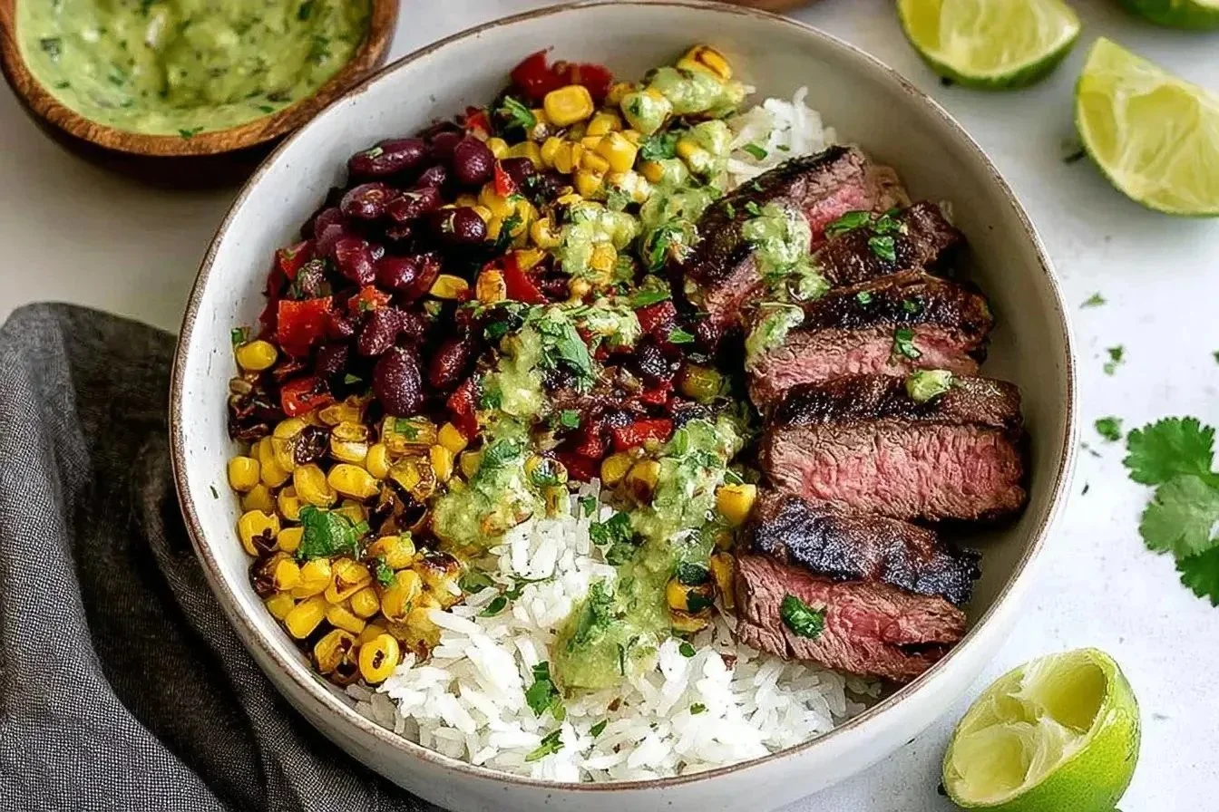 Cilantro Lime Steak Bowls