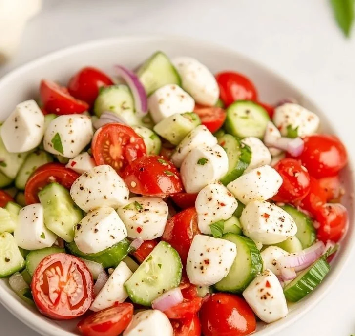 Cucumber Caprese Salad