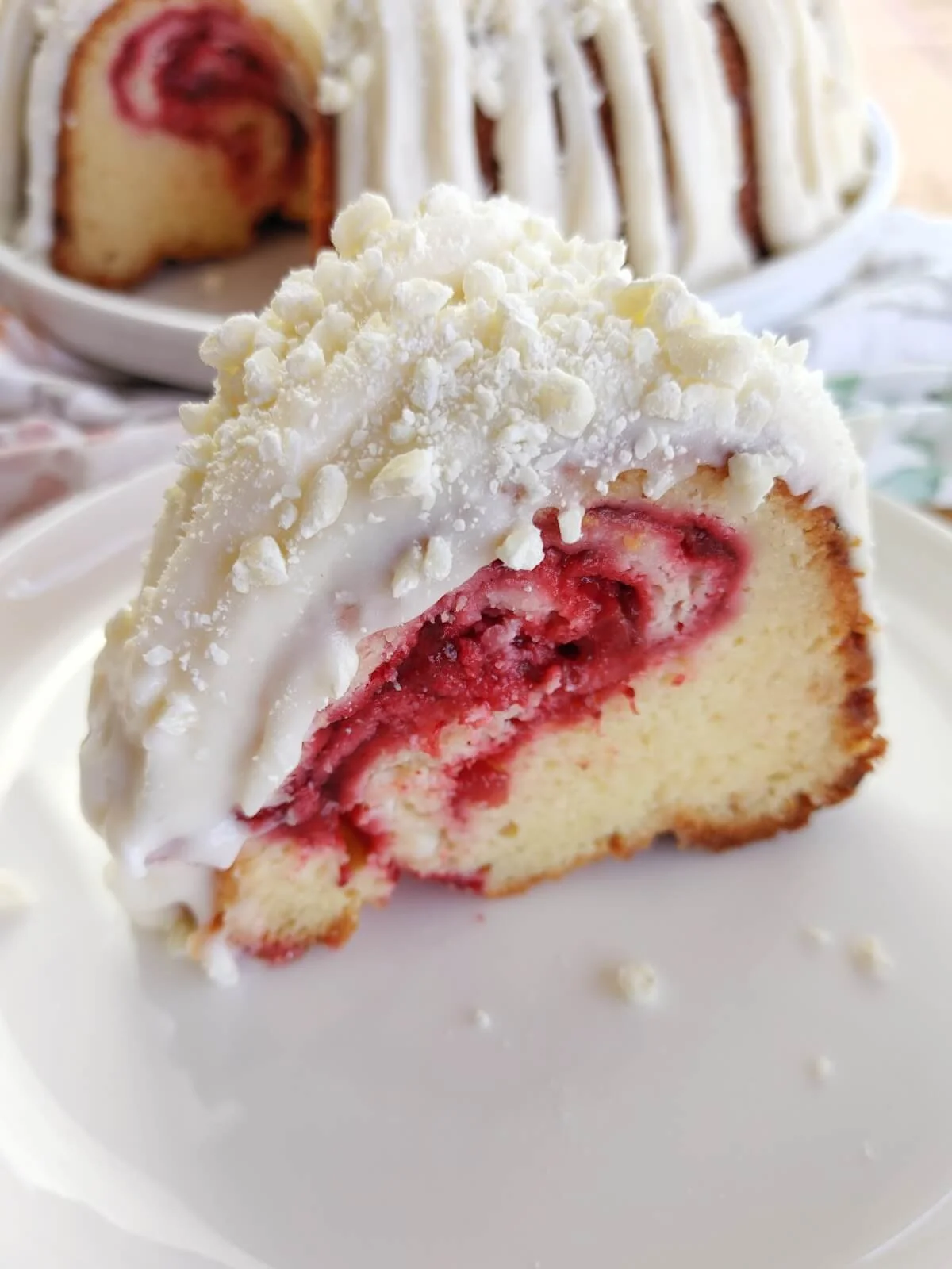 White Chocolate Berry Bundt Cake