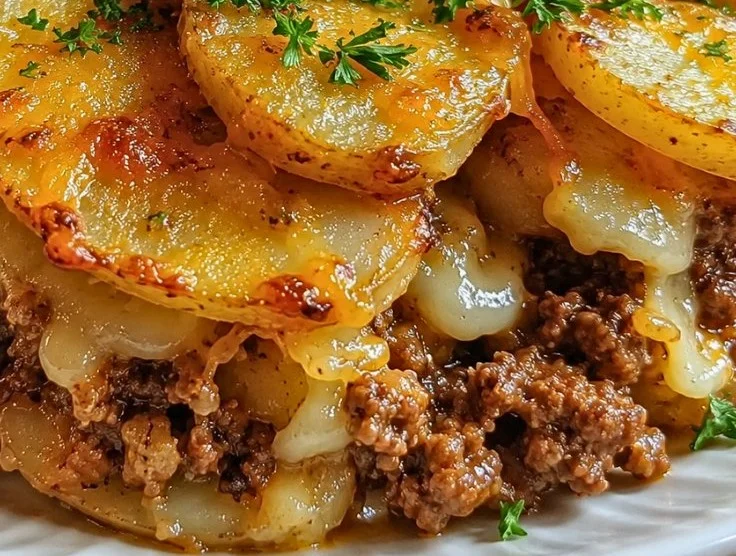 Healthy Loaded Beef and Potato Bake for Family Dinner